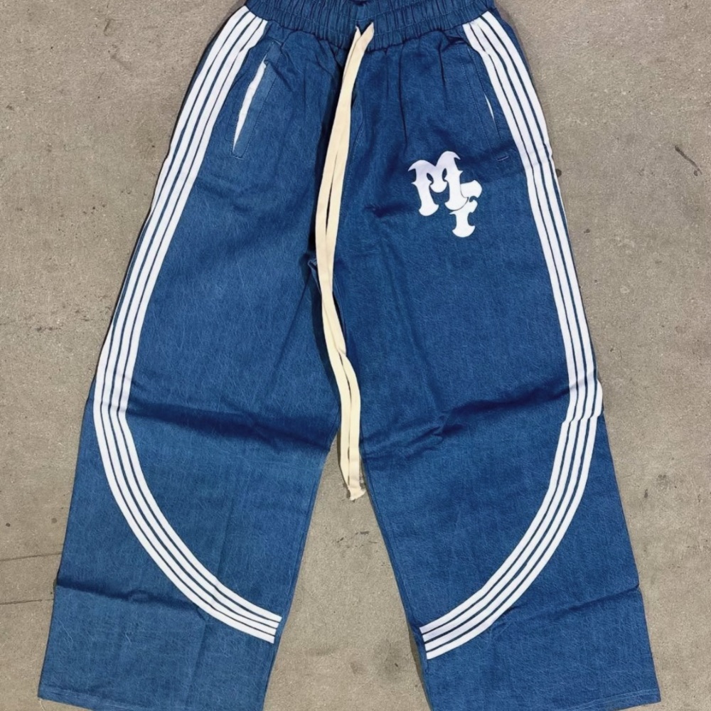 Merlin’s Father blue denim jeans sweatpants